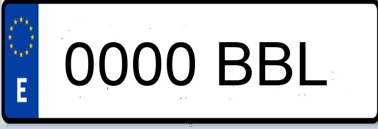 Letras Matriculas BBL
