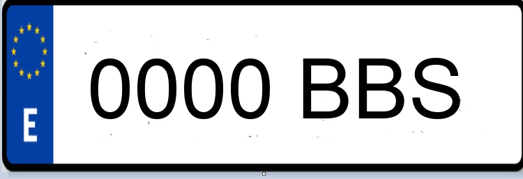 Letras Matriculas BBS