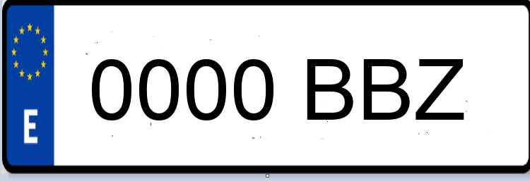 Letras Matriculas BBZ
