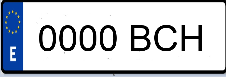 Letras Matriculas BCH