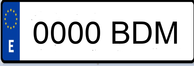 Letras Matriculas BDM