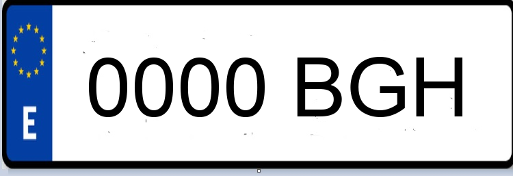 Letras Matriculas BGH