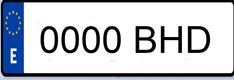 Letras Matriculas BHD