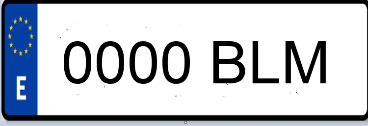 Letras Matriculas BLM