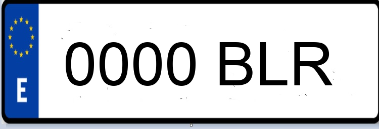 Letras Matriculas BLR