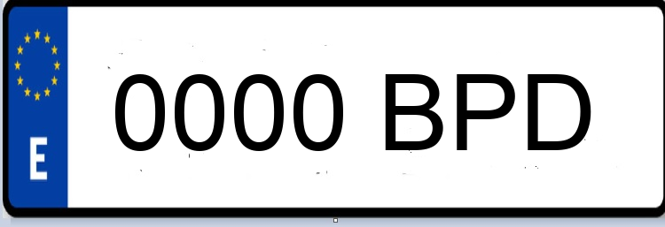 Letras Matriculas BPD