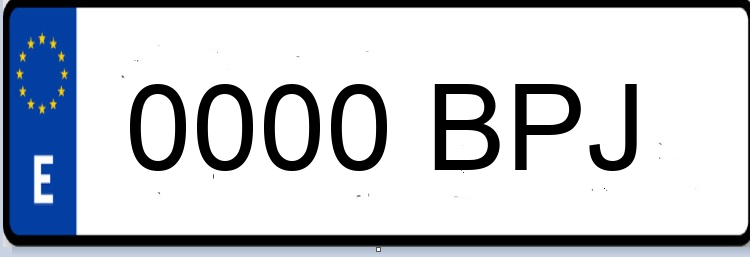 Letras Matriculas BPJ