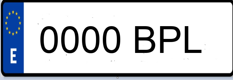 Letras Matriculas BPL
