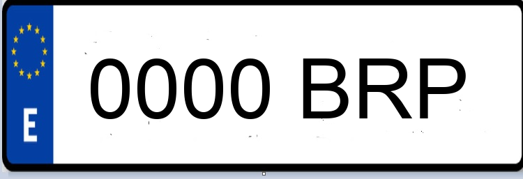Letras Matriculas BRP