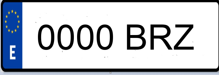 Letras Matriculas BRZ