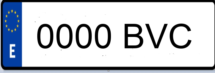 Letras Matriculas BVC