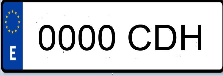 Letras Matriculas CDH