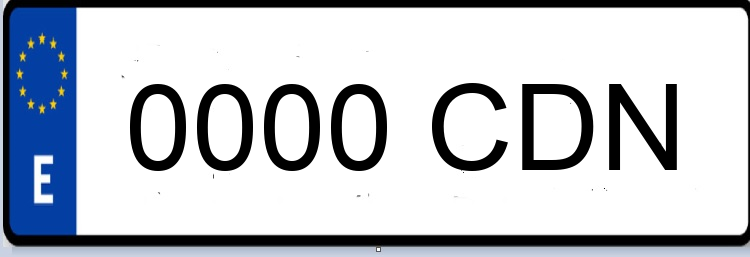 Letras Matriculas CDN
