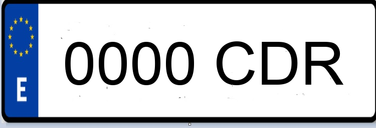 Letras Matriculas CDR