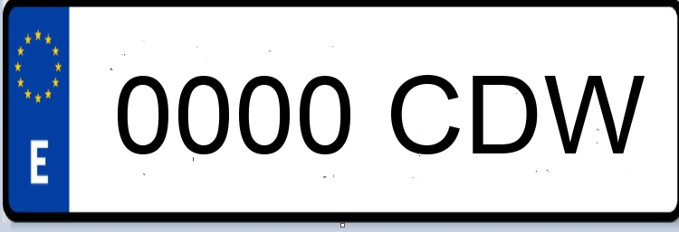 Letras Matriculas CDW
