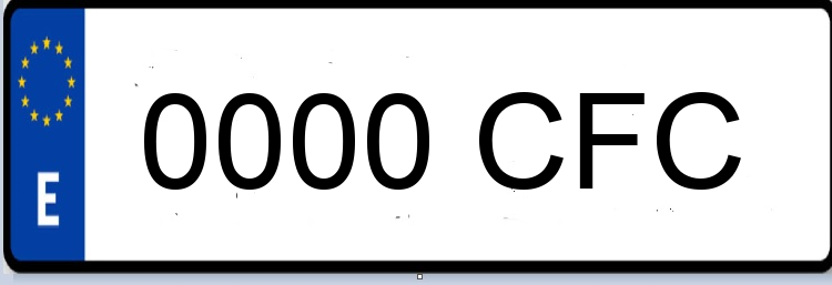 Letras Matriculas CFC