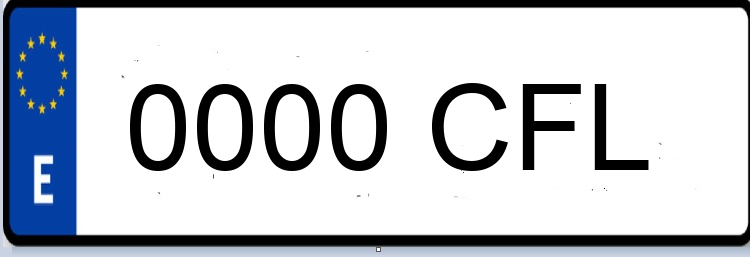 Letras Matriculas CFL