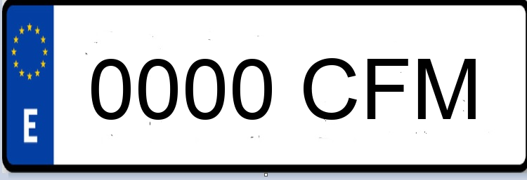 Letras Matriculas CFM