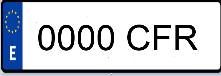 Letras Matriculas CFR