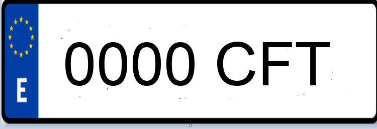 Letras Matriculas CFT