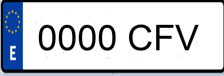 Letras Matriculas CFV