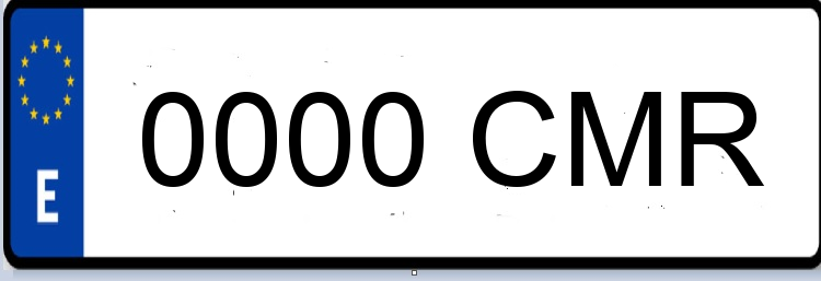 Letras Matriculas CMR