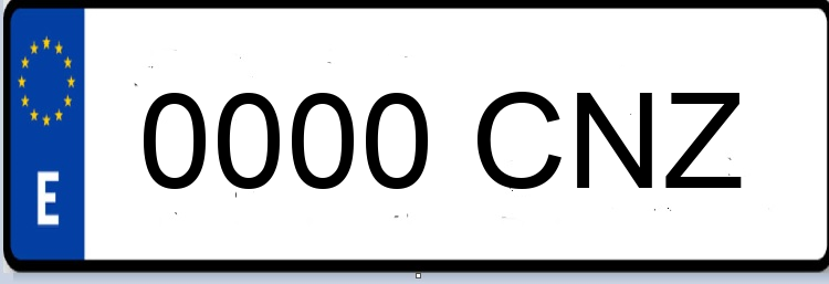 Letras Matriculas CNZ