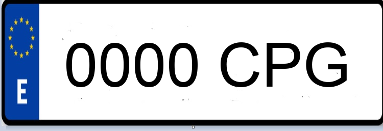 Letras Matriculas CPG