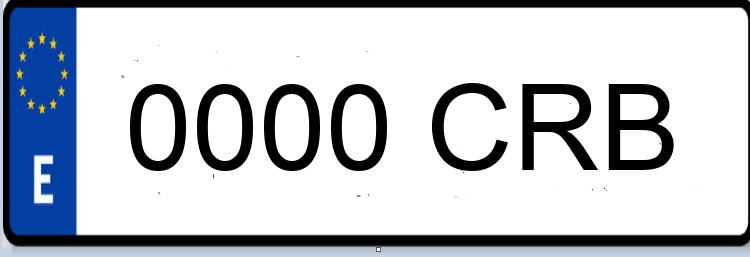 Letras Matriculas CRB