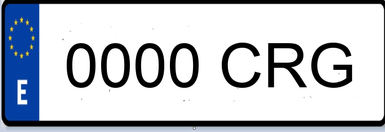Letras Matriculas CRG