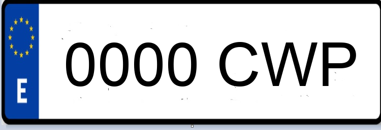 Letras Matriculas CWP