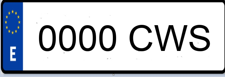 Letras Matriculas CWS