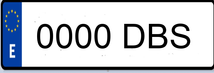 Letras Matriculas DBS