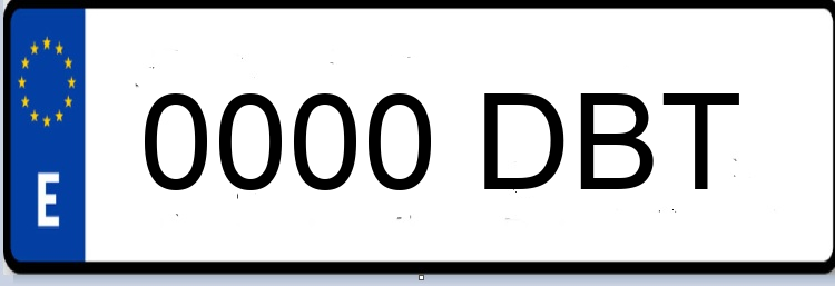 Letras Matriculas DBT