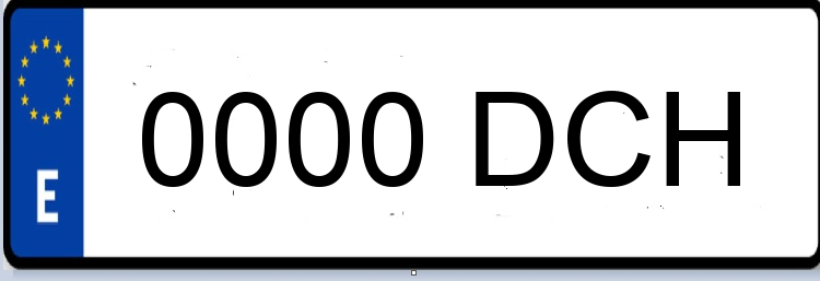 Letras Matriculas DCH