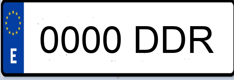 Letras Matriculas DDR