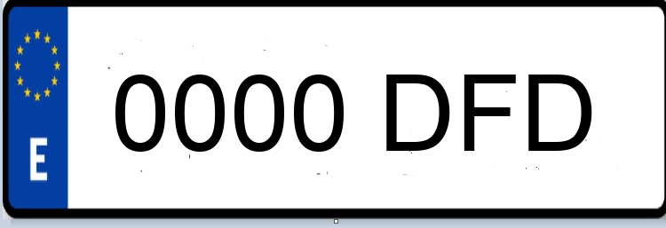 Letras Matriculas DFD