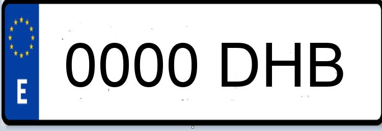 Letras Matriculas DHB