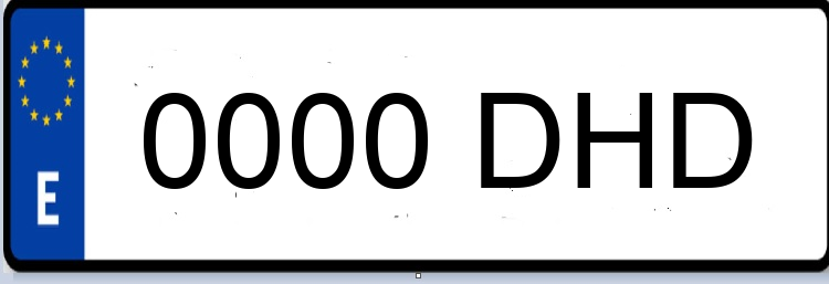 Letras Matriculas DHD