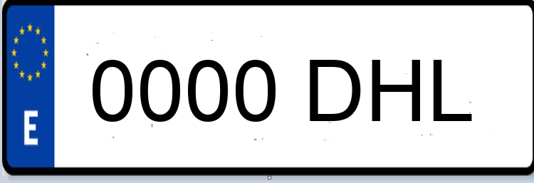 Letras Matriculas DHL