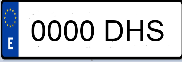 Letras Matriculas DHS