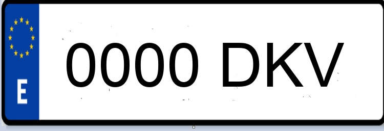 Letras Matriculas DKV