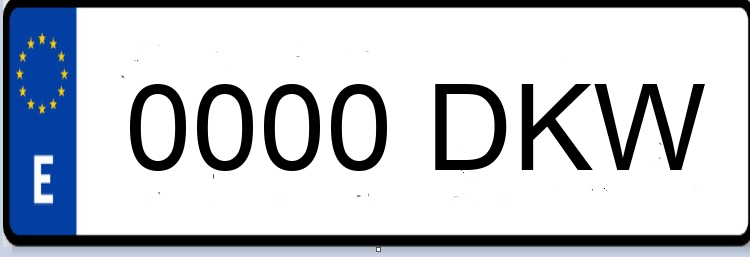 Letras Matriculas DKW