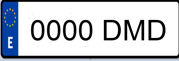 Letras Matriculas DMD