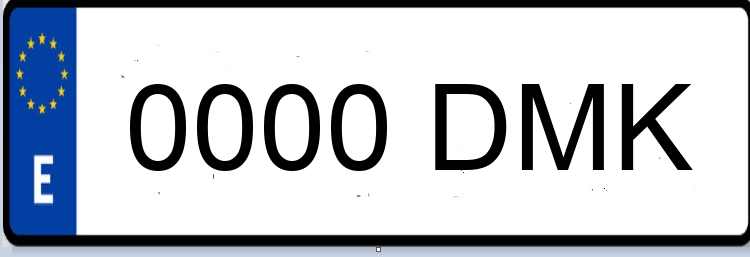 Letras Matriculas DMK