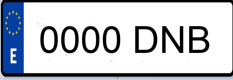 Letras Matriculas DNB