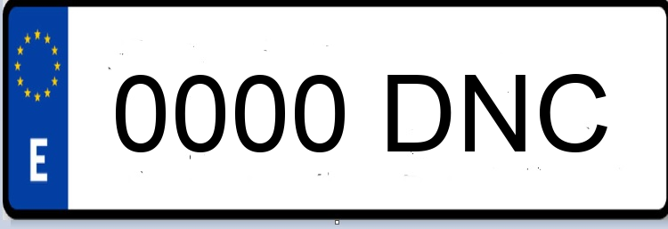 Letras Matriculas DNC