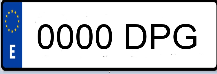 Letras Matriculas DPG