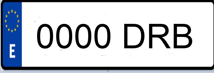 Letras Matriculas DRB