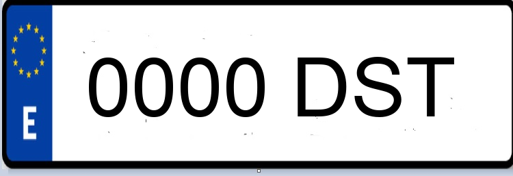 Letras Matriculas DST